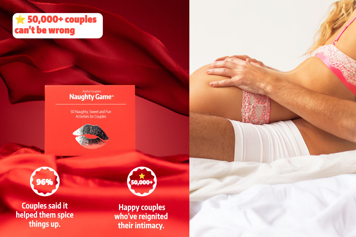 the joyful couple's naughty game with benefits and a couple laying in bed