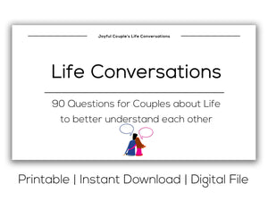 Joyful Couple's Life Conversations. Printable version
