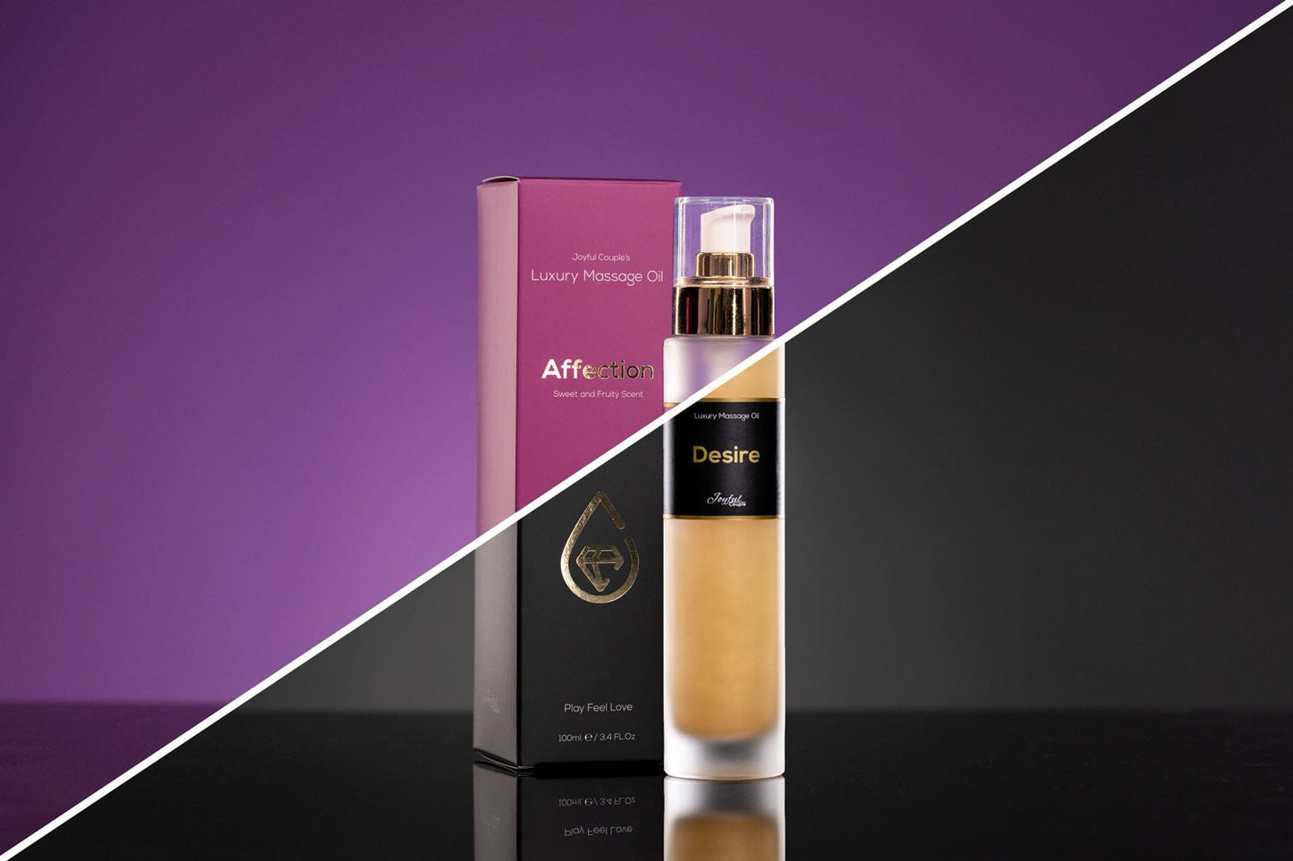 Bundle: "Affection" & "Desire" Massage Oils - Joyful Couple