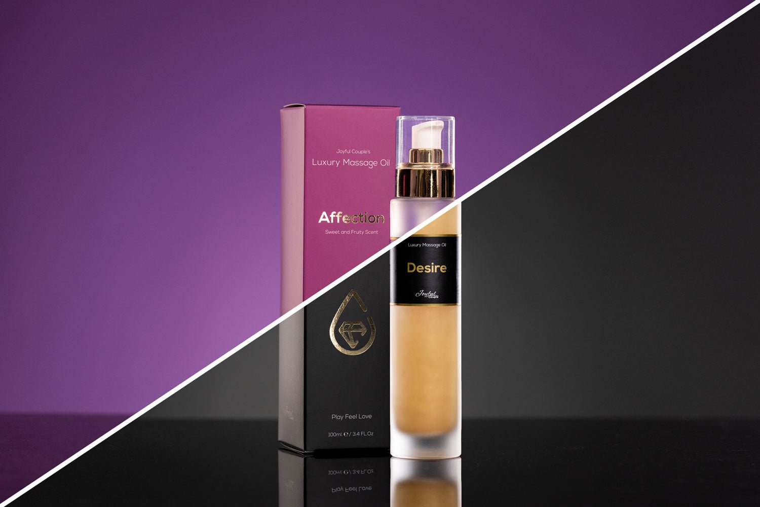 Bundle: "Affection" & "Desire" Massage Oils - Joyful Couple
