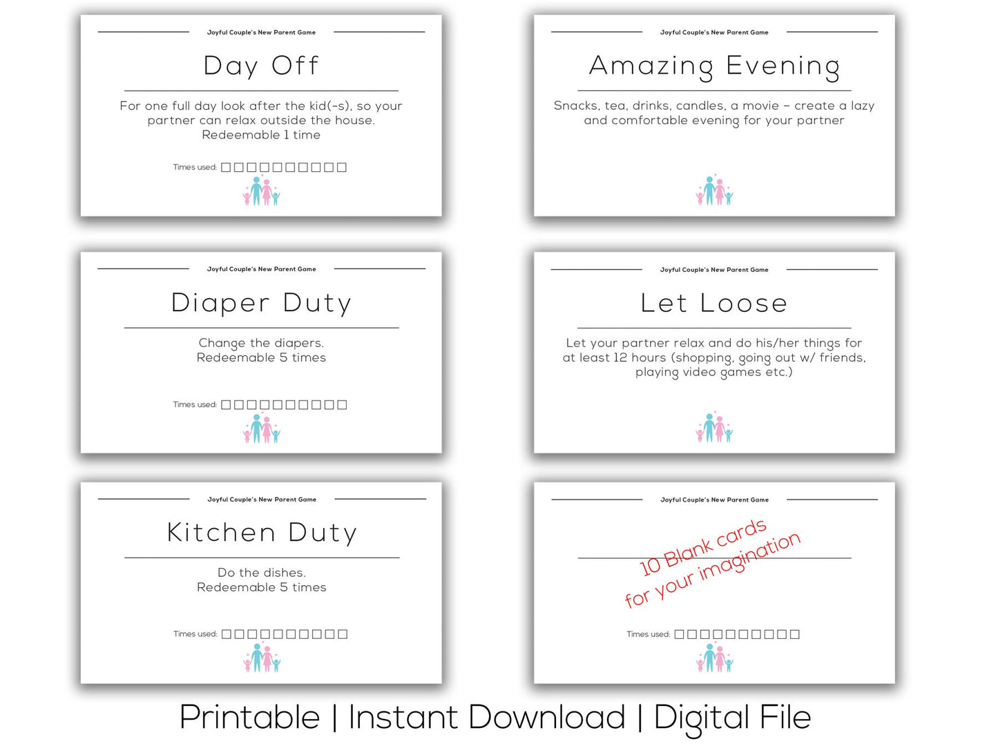New Parent Game (Printable) - Joyful Couple