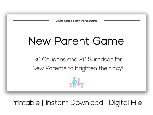 New Parent Game (Printable) - Joyful Couple