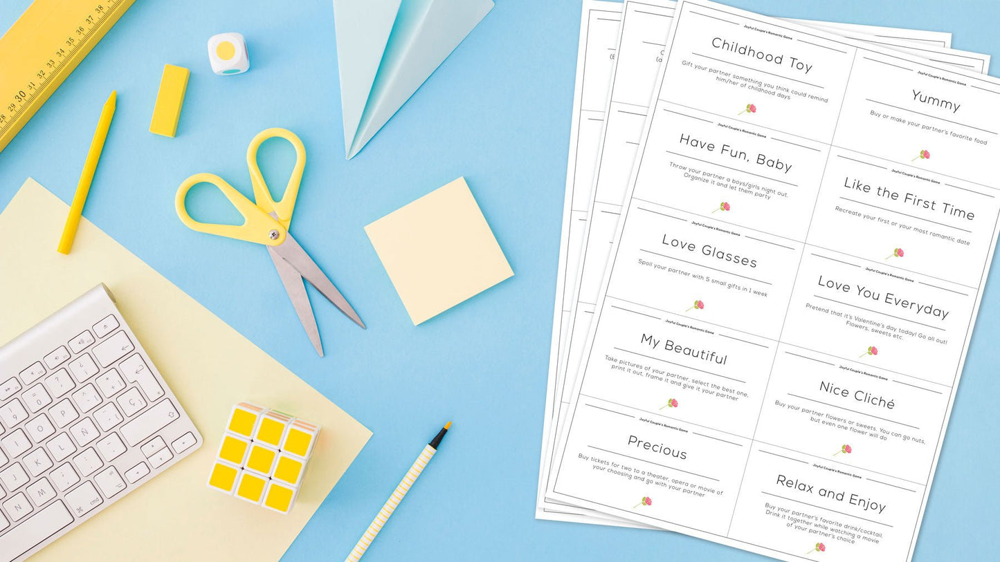 Romantic Game (Printable) - Joyful Couple