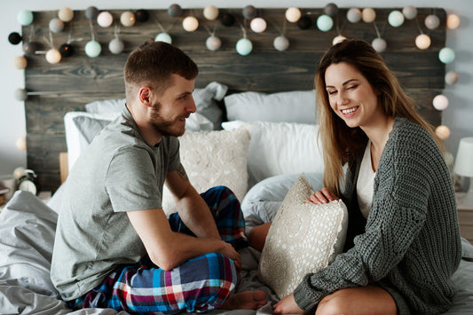 cover image for an aritcle about opening up to your partner about what you want in bed