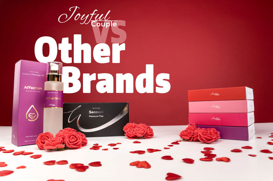 cover image for an article comparing the relationship games from joyful couple to other brands like adventure challenges, monogamy 