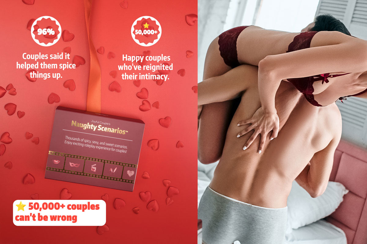 naughty scenarios by joyful couple, 50000 served couples, benefits, and a sexy playful couple