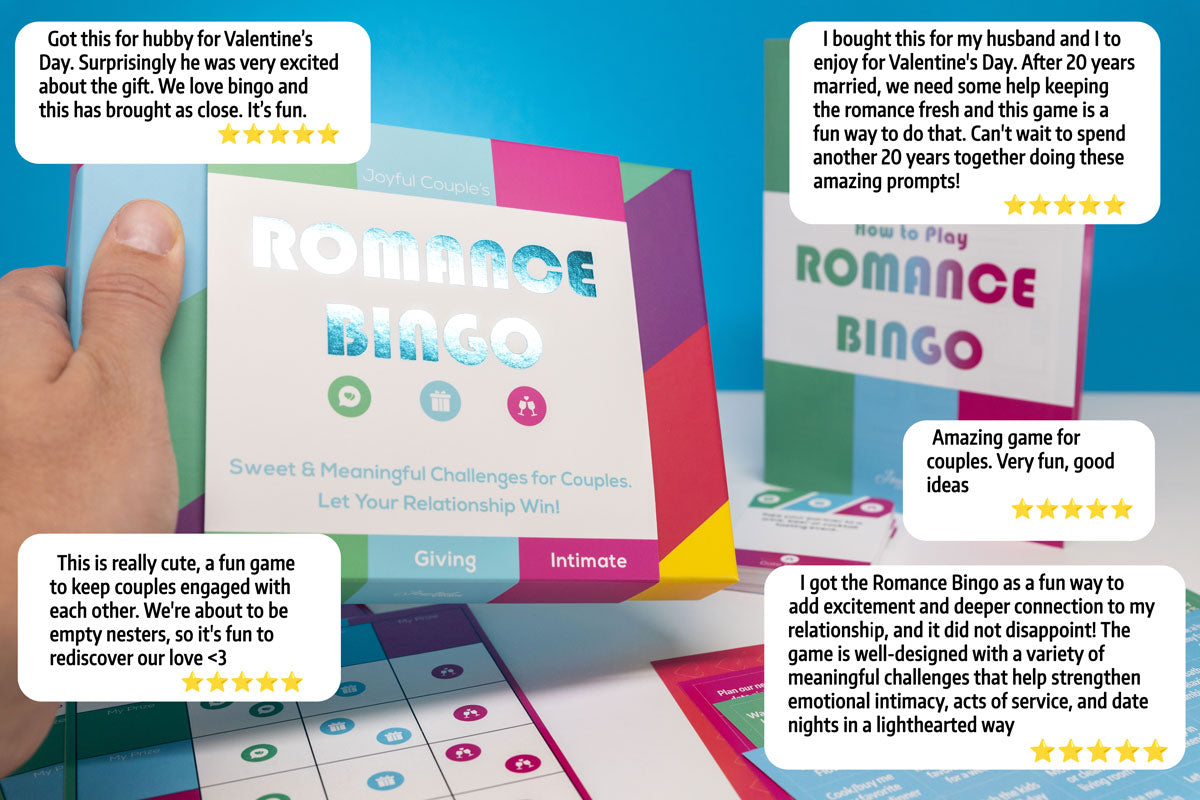 Romance Bingo by Joyful couple - image with 5-star reviews