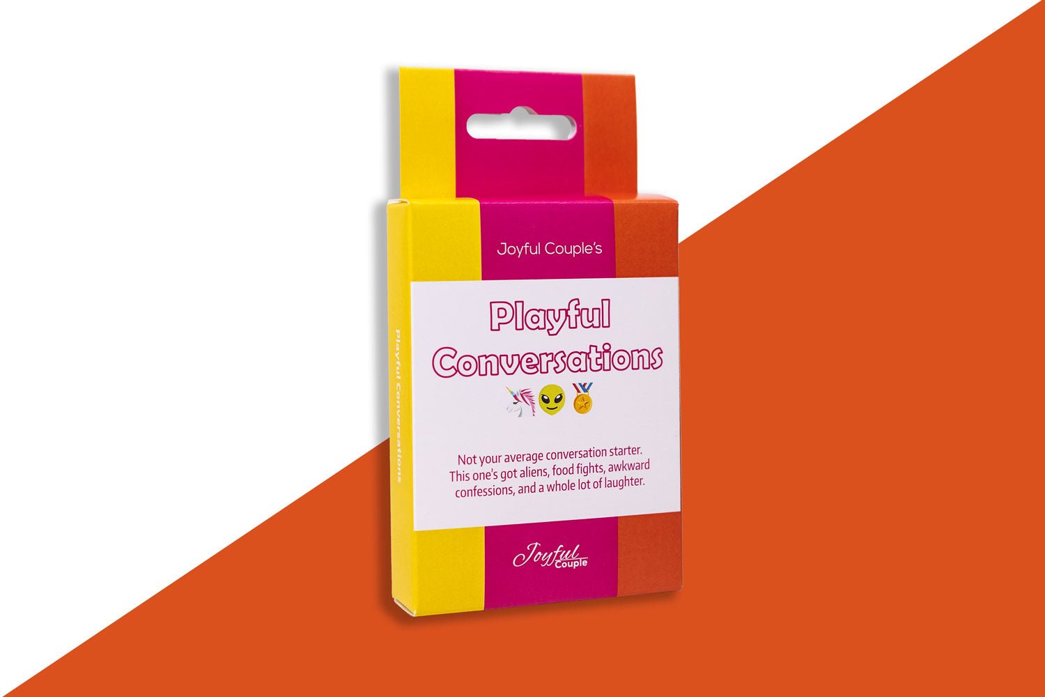 playful conversations by joyful couple, an unserious conversation starter for couples and close friends