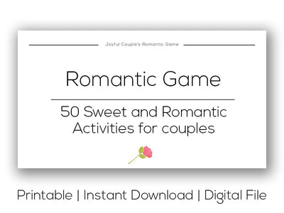 Joyful Couple's Romantic Game. Printable version