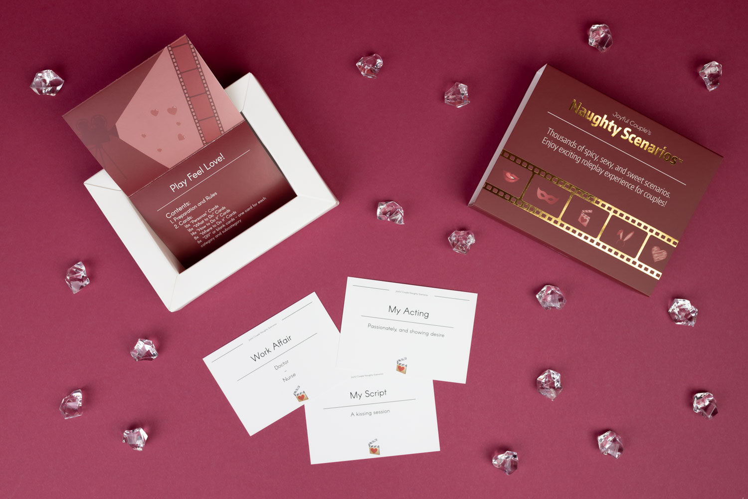 Joyful Couple's Naughty Scenarios. Sexy card Game for Couples