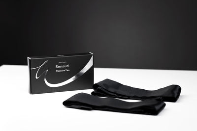 Joyful Couple''s Sensual Pleasure ties (black(. A set of 2 ties and one gift bag.